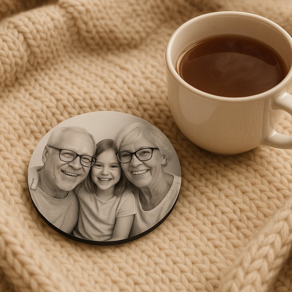 Podkładka pod Kubek z Twoim ZDJĘCIEM Logo PREZENT - product image